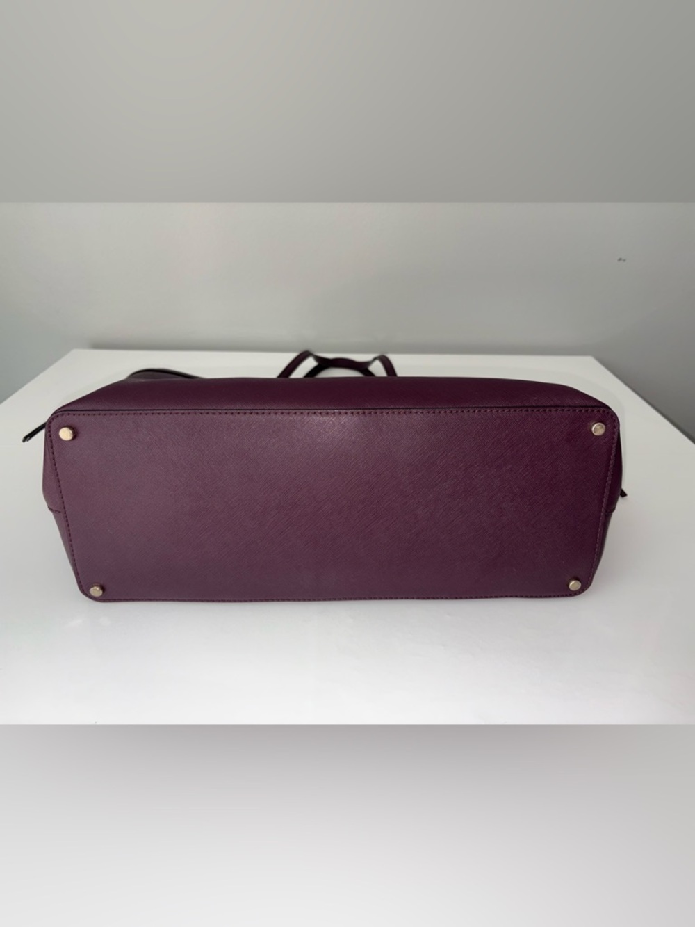 Kate Spade Laurel Way Ari Large Tote Purple Saffiano Leather - Picture 8 of 16